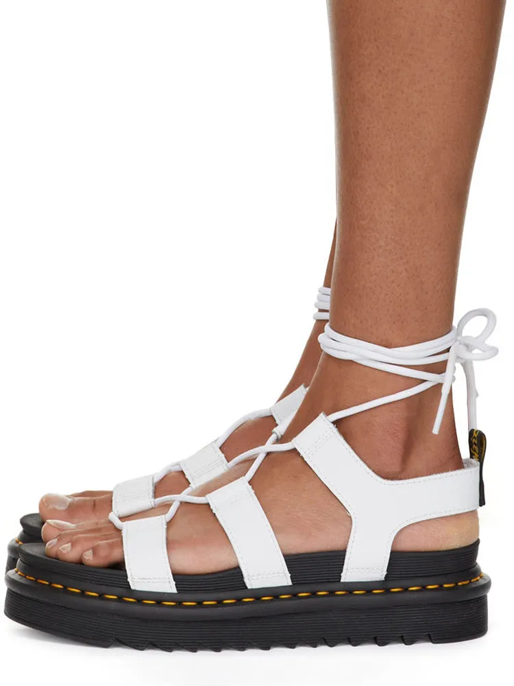 Amozae-Criss Cross Leather Flats Sandals