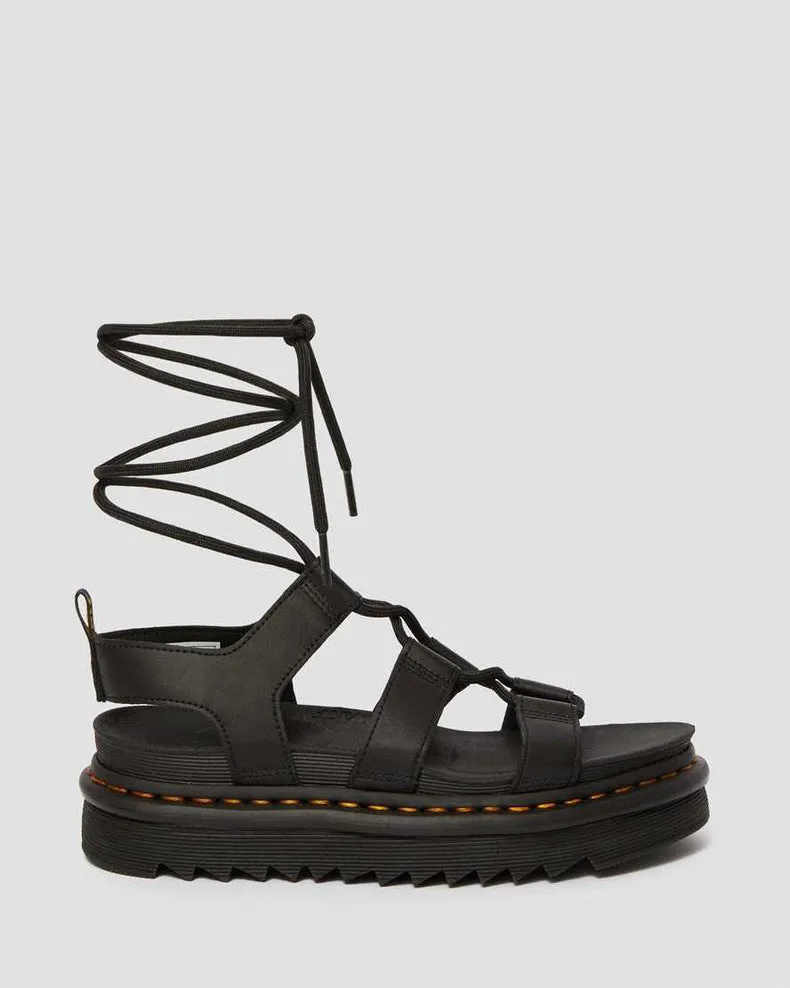 Amozae-Criss Cross Leather Flats Sandals