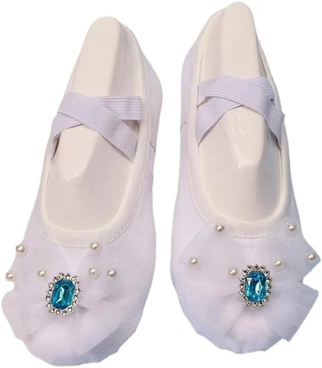 Anneken Ballet Shoes for Girls Dance Practice Slippers Split Soft Leather Flat Sole Yoga Gymnastics Shoes