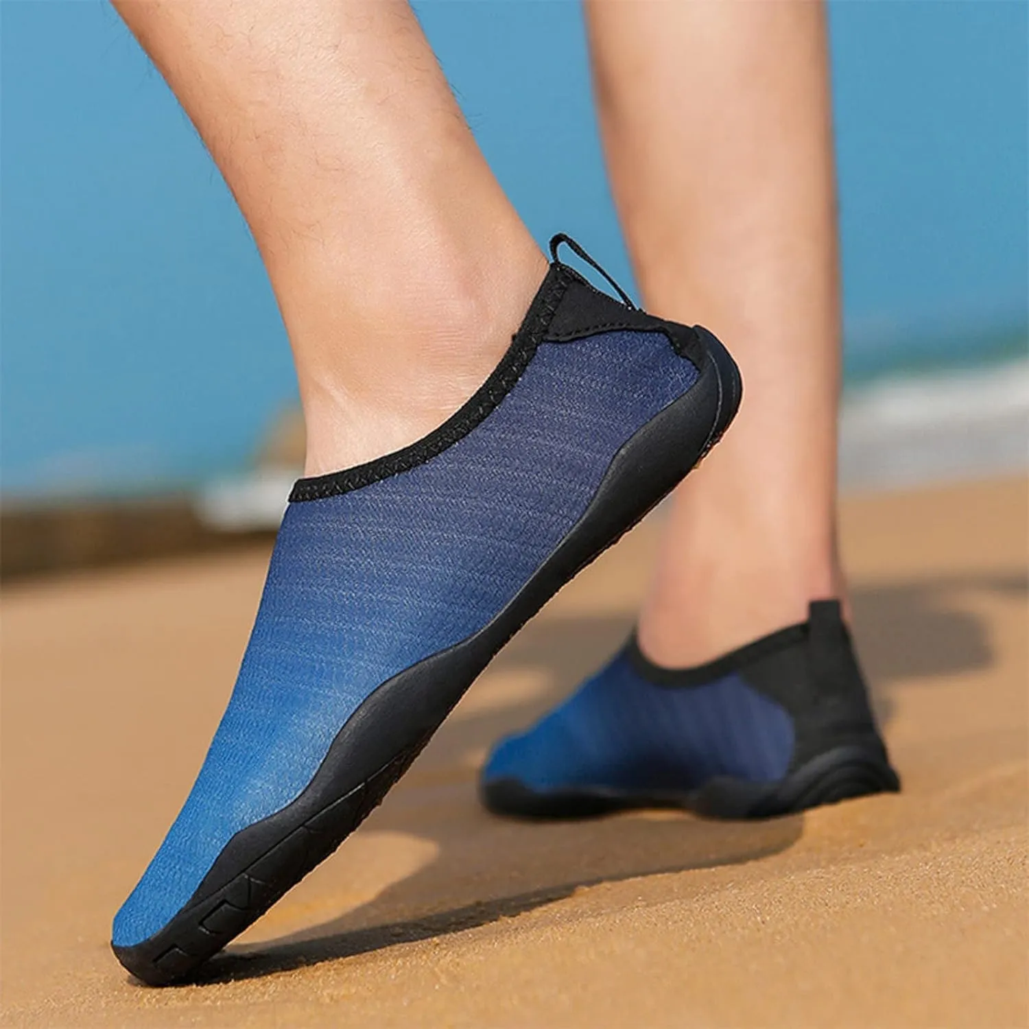 Aqu Shoes for Women Wide Width Water Shoes Barefoot Aqu Socks Quick-Dry Non Slip Shoes for Beach Swim Surf