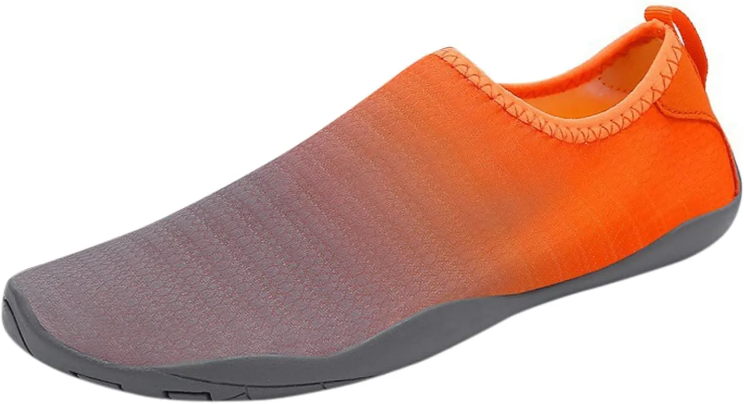 Aqu Shoes for Women Wide Width Water Shoes Barefoot Aqu Socks Quick-Dry Non Slip Shoes for Beach Swim Surf
