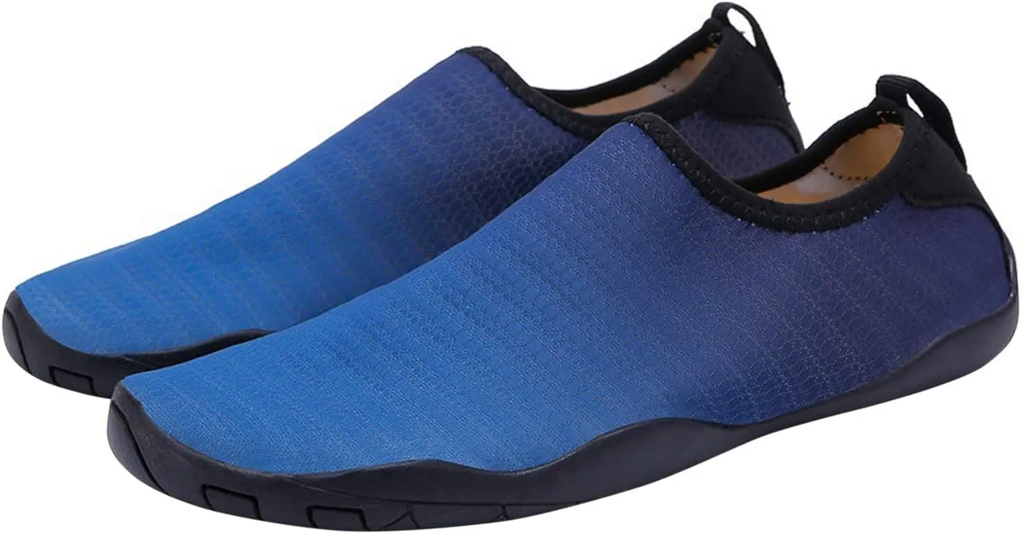 Aqu Shoes for Women Wide Width Water Shoes Barefoot Aqu Socks Quick-Dry Non Slip Shoes for Beach Swim Surf