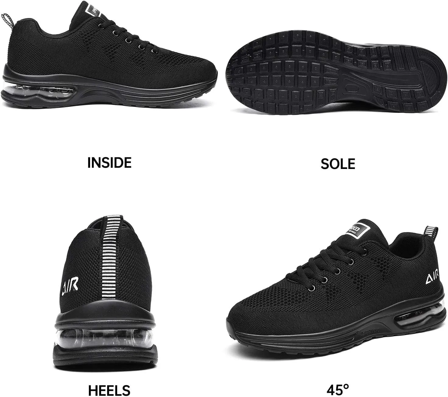 Autper Mens Athletic Running Shoes Sneakers Lightweight Sport Gym Jogging Walking Tennis Sneakers US 6.5-US 12.5
