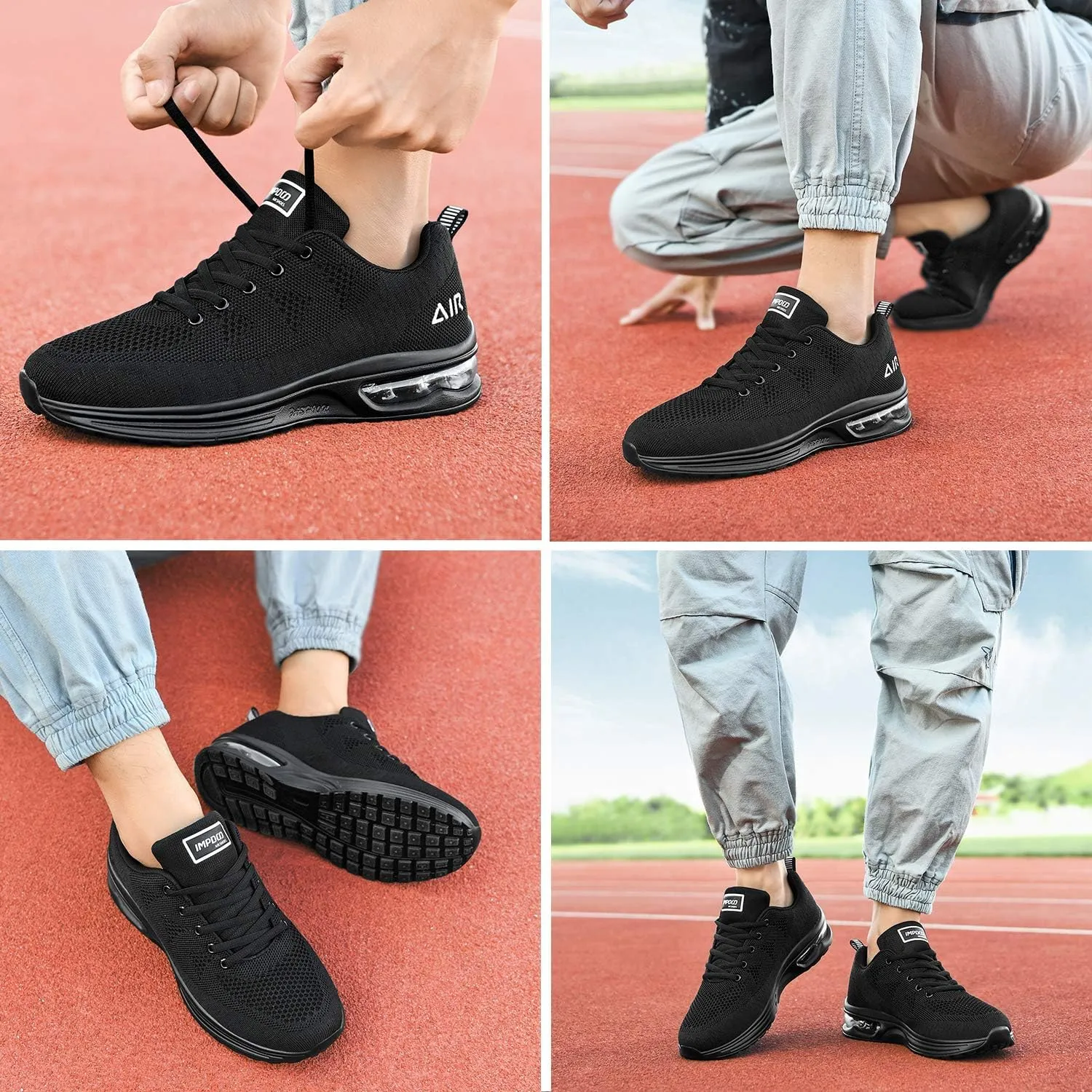 Autper Mens Athletic Running Shoes Sneakers Lightweight Sport Gym Jogging Walking Tennis Sneakers US 6.5-US 12.5