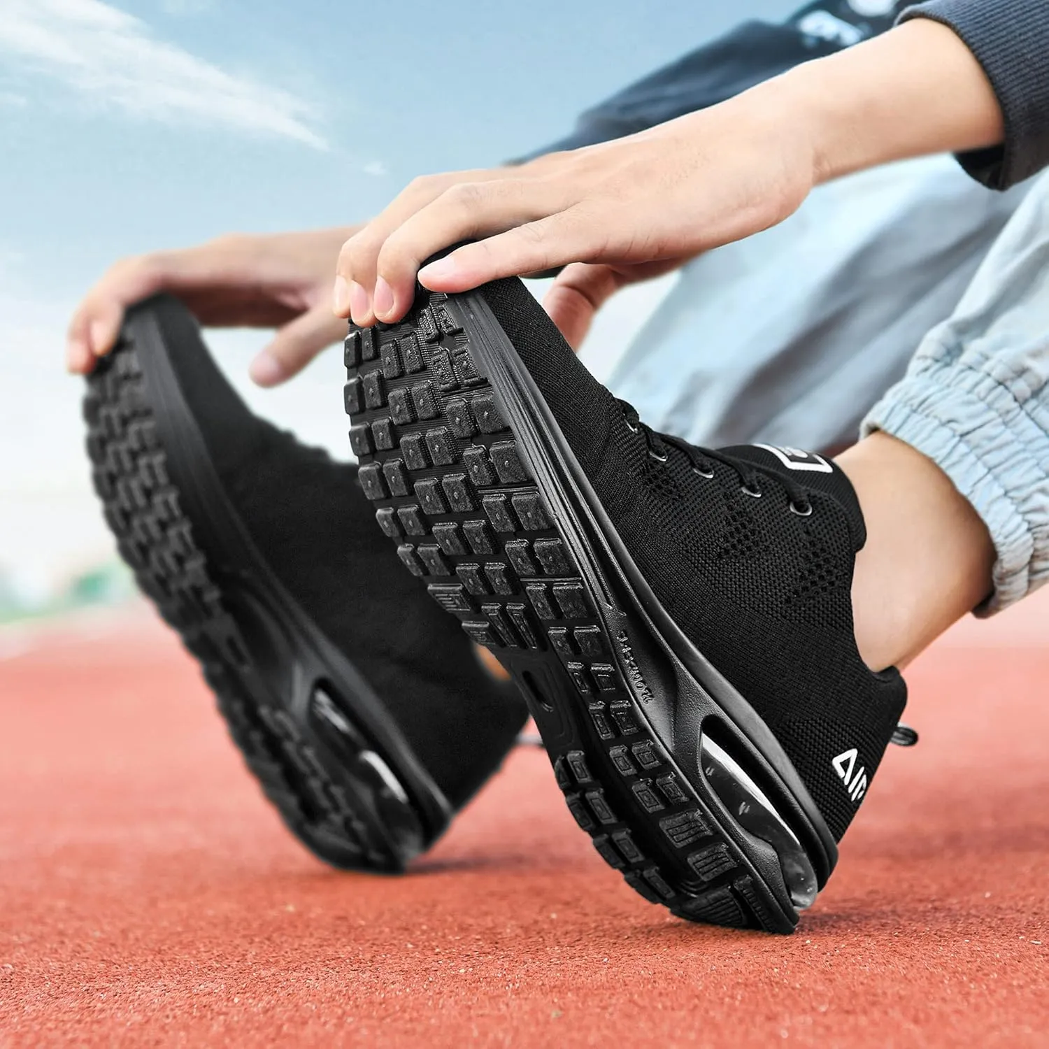 Autper Mens Athletic Running Shoes Sneakers Lightweight Sport Gym Jogging Walking Tennis Sneakers US 6.5-US 12.5