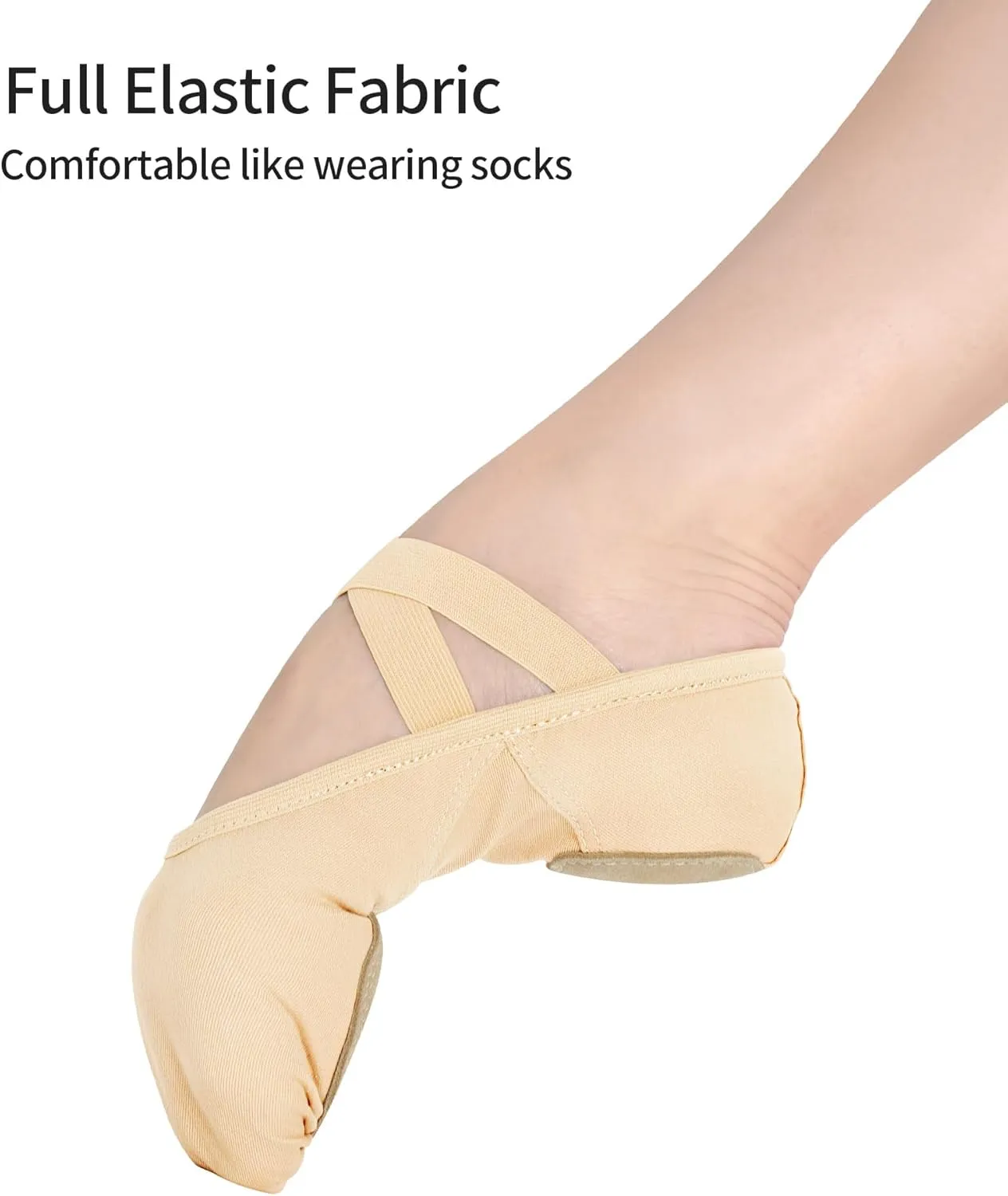Ballet Shoes for Girls, Stretchy Girls Ballet Slippers for Dance, Gymnastic