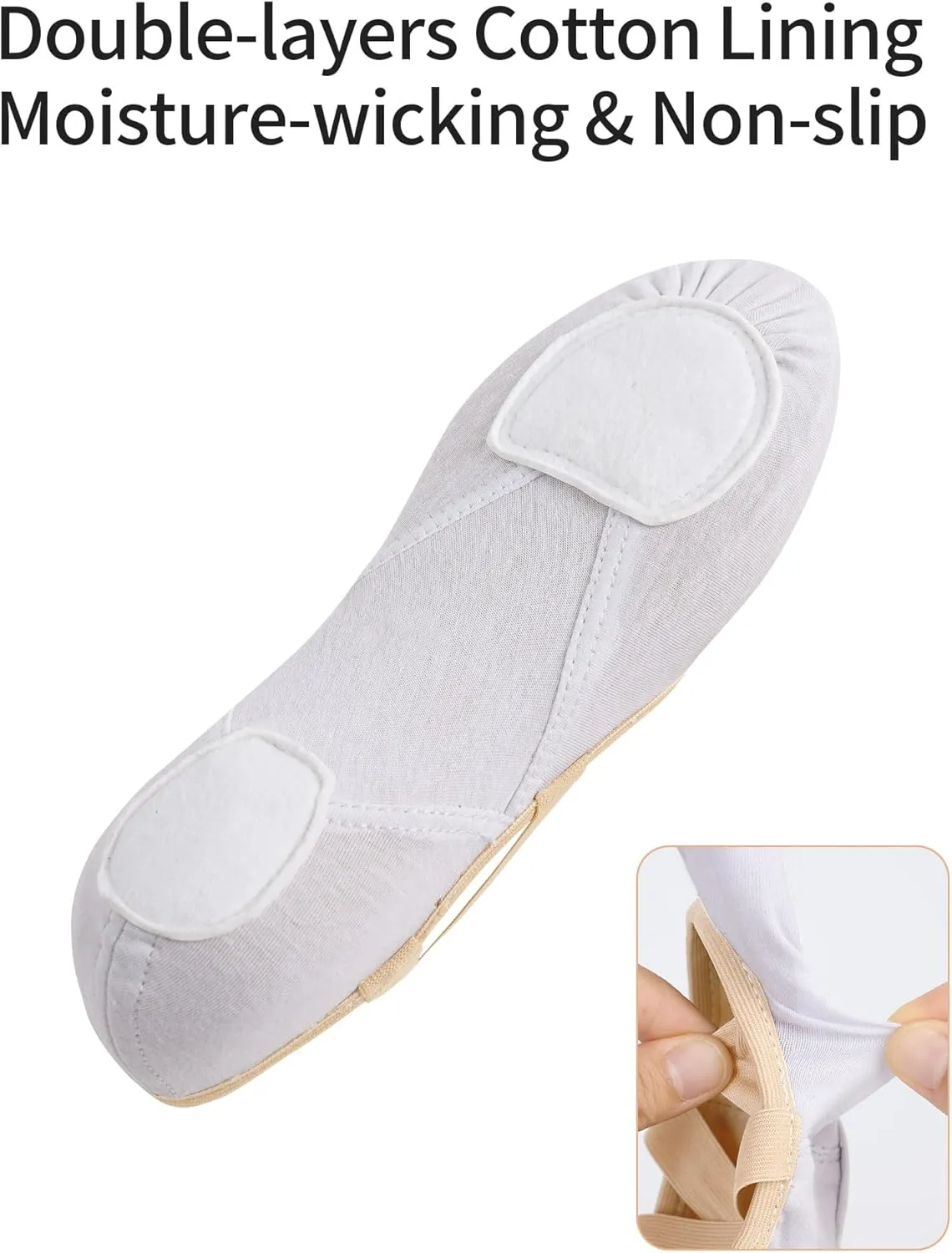 Ballet Shoes for Girls, Stretchy Girls Ballet Slippers for Dance, Gymnastic