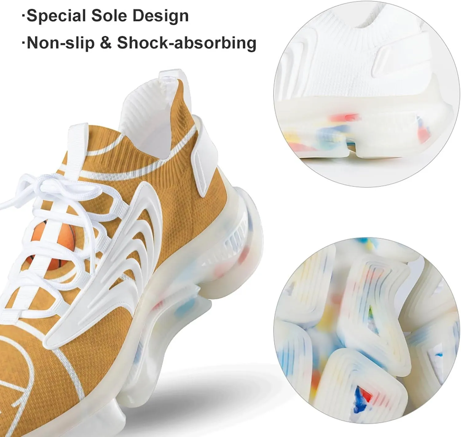 Basketball Court Running Shoes for Men Low Top Athletic Training Shoe Sports Walking Shoes Non-Slip Gym Sneakers