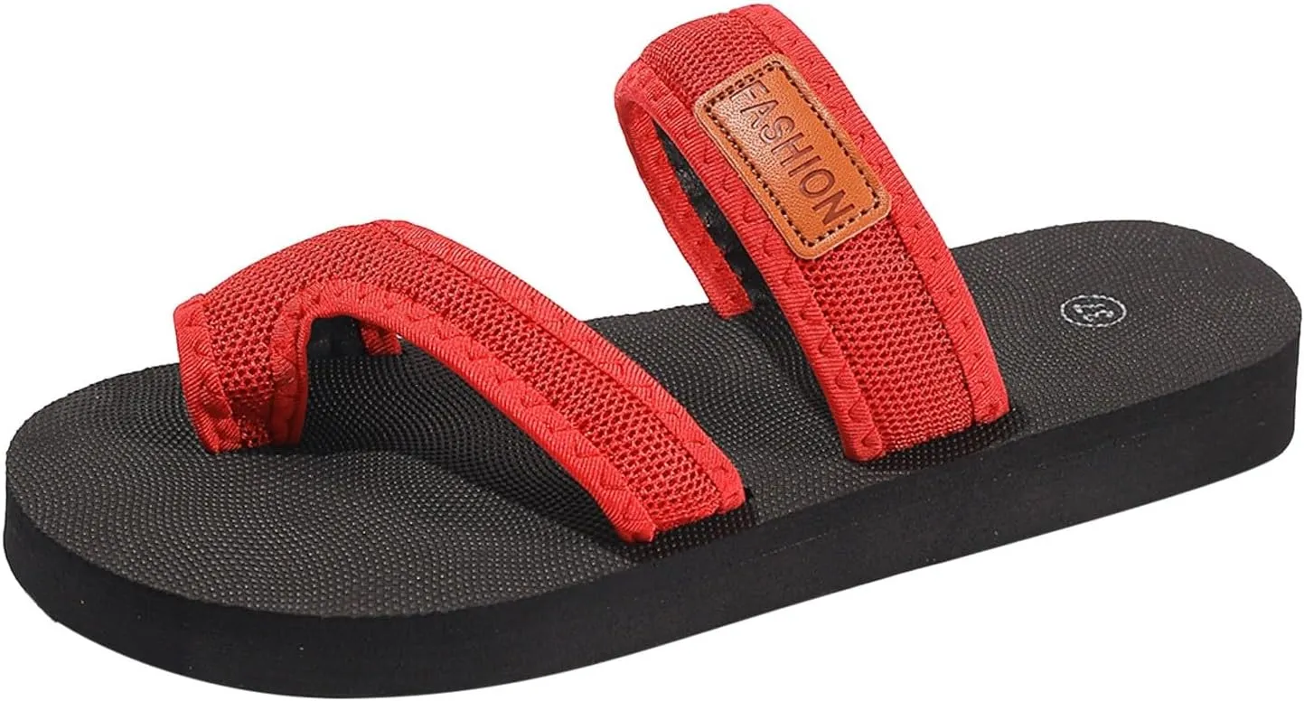 Beach Sandals for Summer Spring And Summer Women's Thong Sandals Fashion Leisure Mesh Lightweight Flat Toe Beach