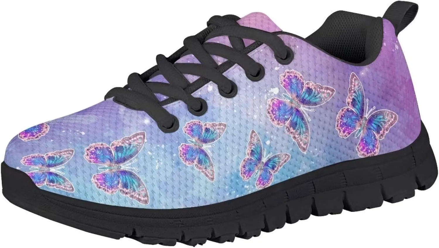 Boys Girls Shoes Non Slip Athletic Running Walking Kid Lightweight Lace Up Sneaker Breathable Mesh Upper Sport Shoe