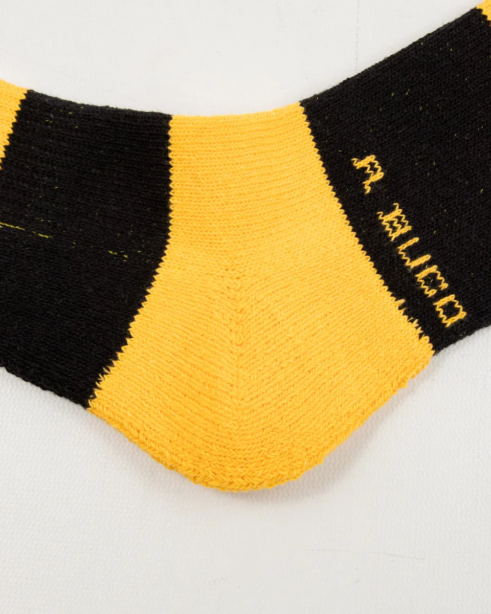 Buco Striped Action Socks - Yellow/Black