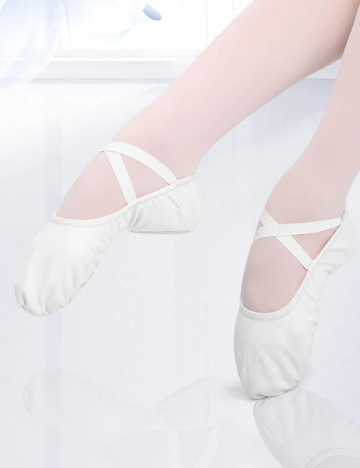 Canvas Ballet Shoes for Girls Ballet Flats for Toddler/Little Kid/Big Kid/Adult