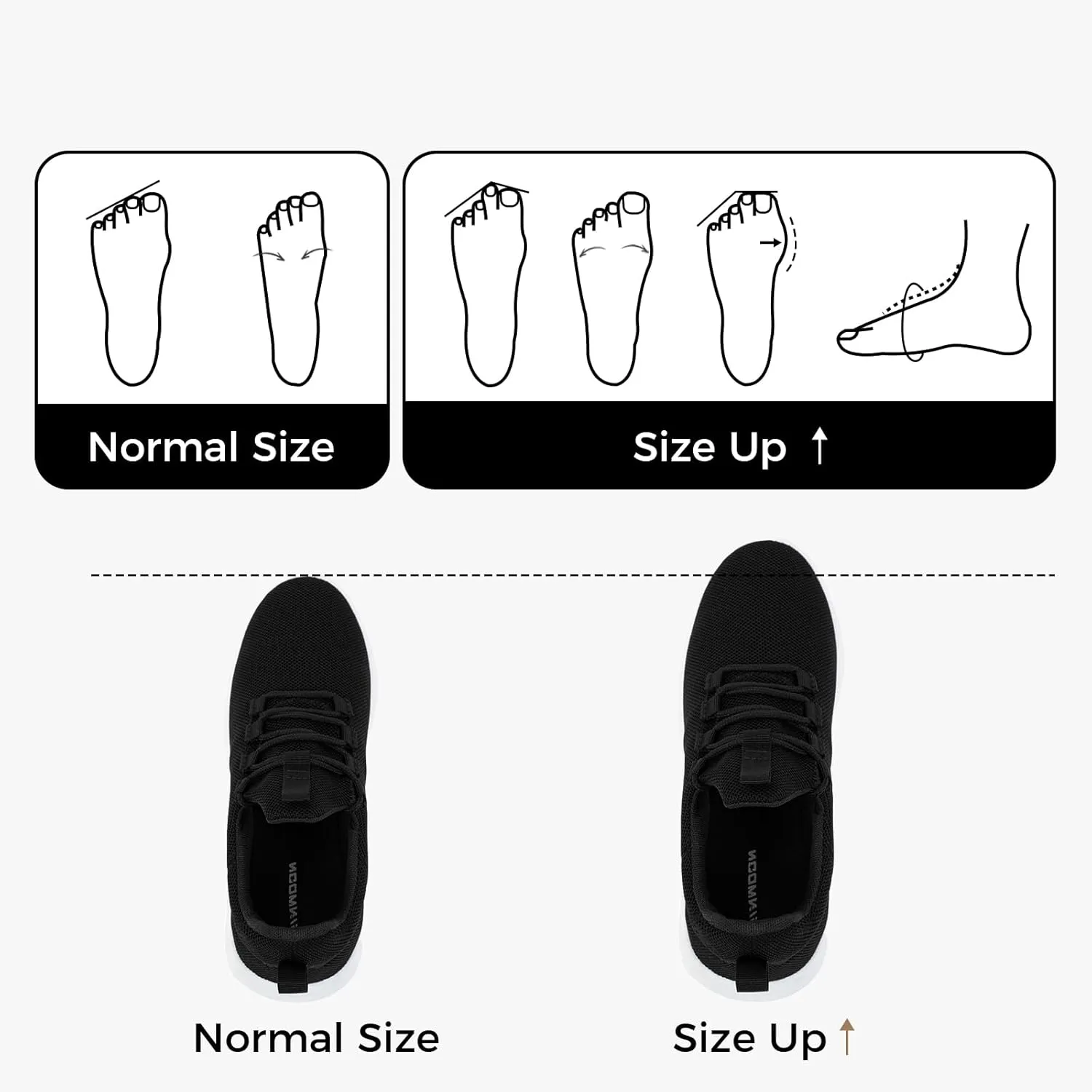 CHIN??MOON Women's Slip On Walking Shoes Lightweight Non Slip Running Gym Shoes Breathable Fashion Sneakers