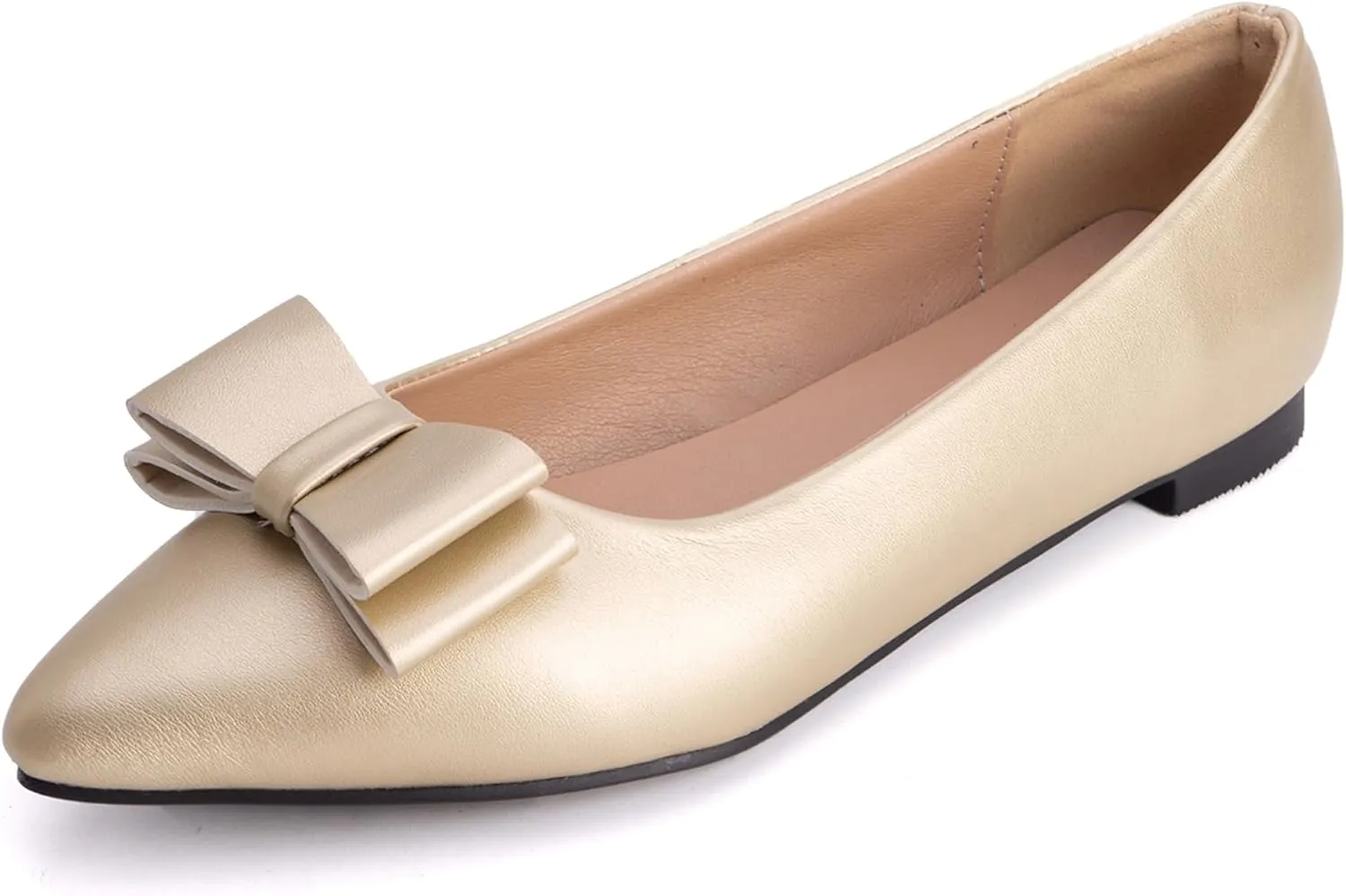 Comfort Flats Pointed Toe Slip On Patent Women Shoes