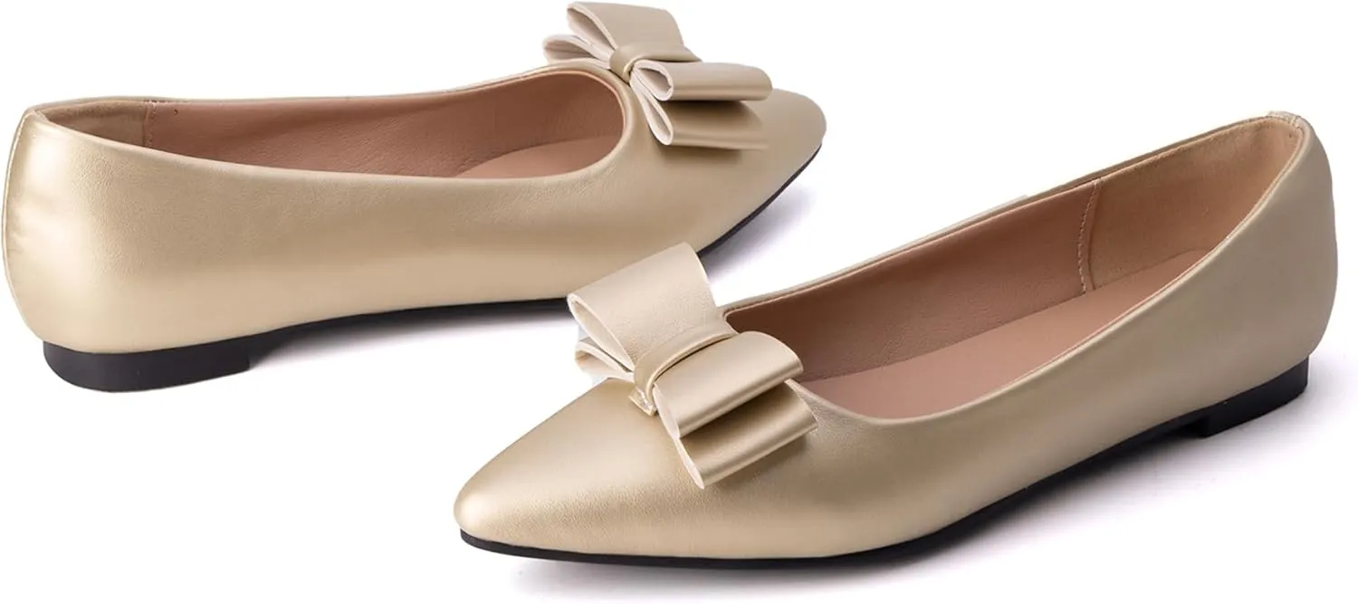 Comfort Flats Pointed Toe Slip On Patent Women Shoes