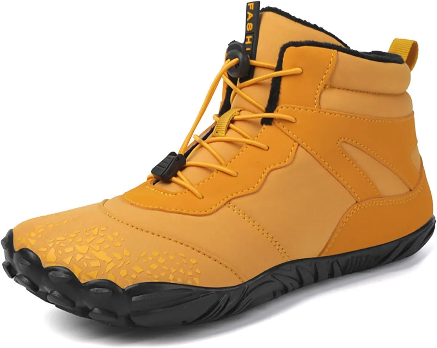 Cubicbee Men Women High Top Barefoot Cotton Shoes Soft Warm Ankle Boots Slip On Waterproof Outdoor Booties Non-Slip Snow Boots