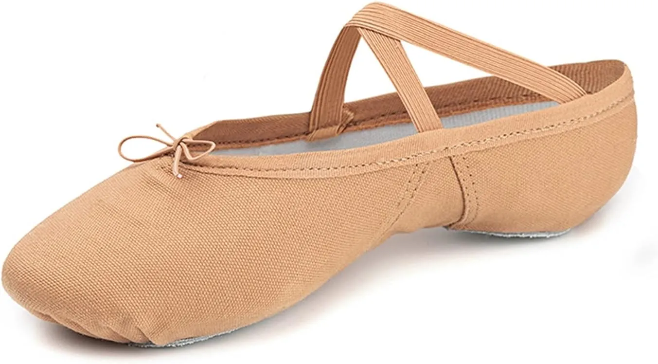 Dance Shoes,Ballet Shoes Adult Ballet Shoes Canvas Triangular Arch Design for Women Girls Dance Slippers for Girls Toddlers Women.