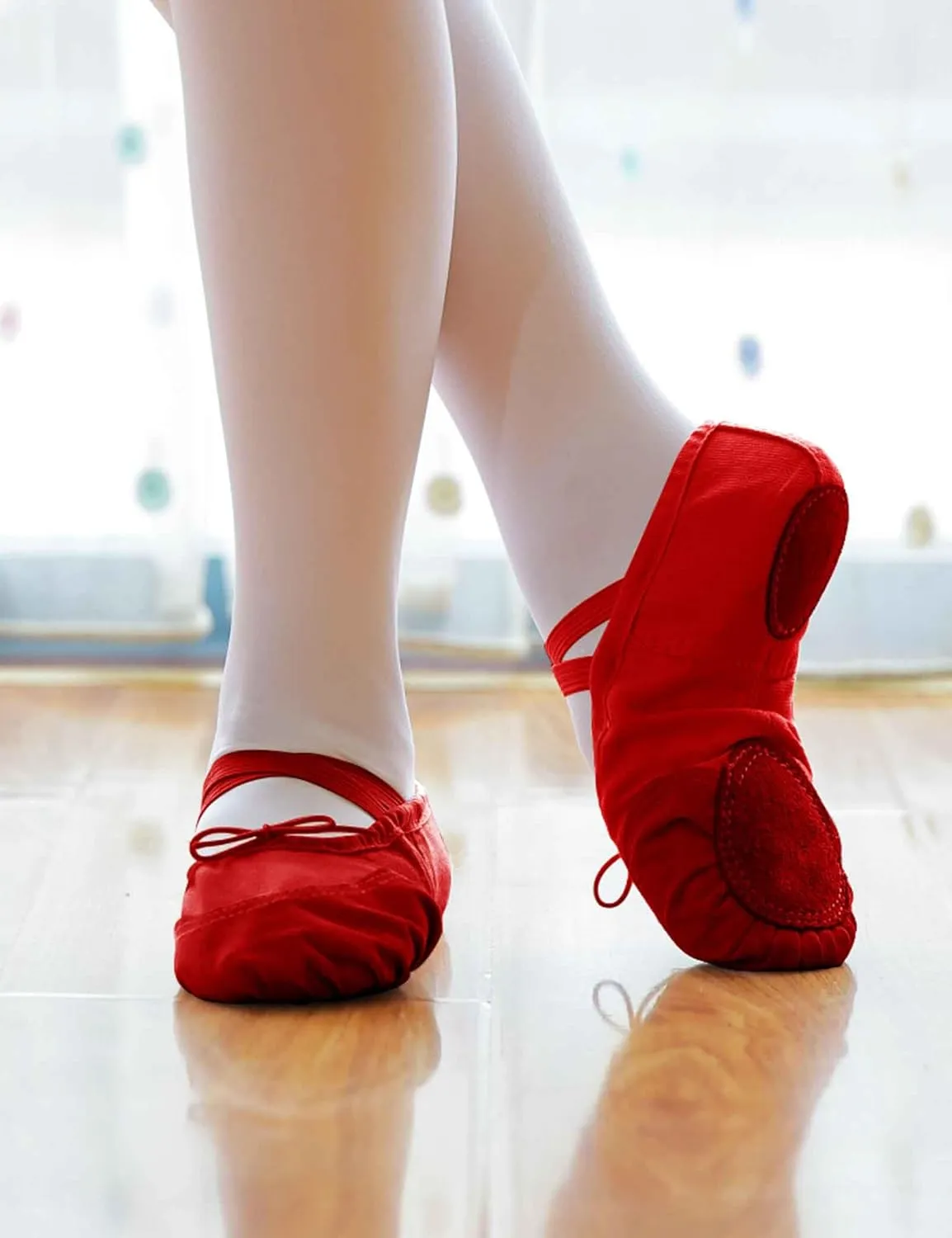 Daydance Ballet Slippers Soft Split Sole Dance Shoes (Toddler, Kids, Boys, Girls, Adult)
