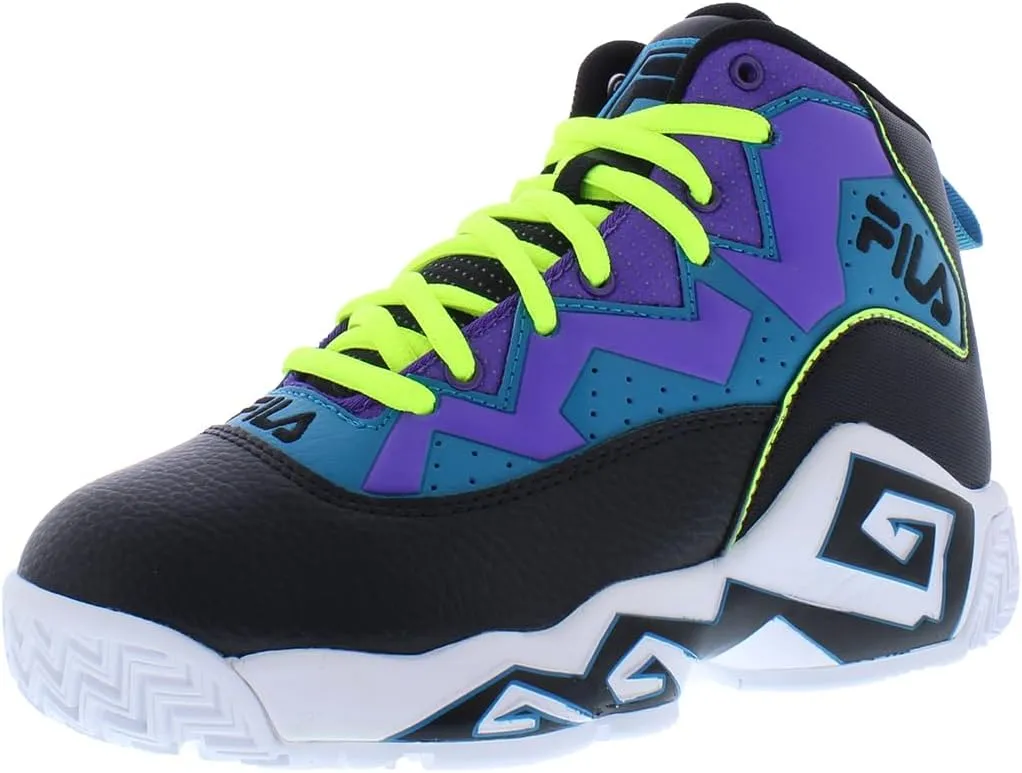 Fila Mb Boys Shoes Size 6, Color: Black/Tea/Purple