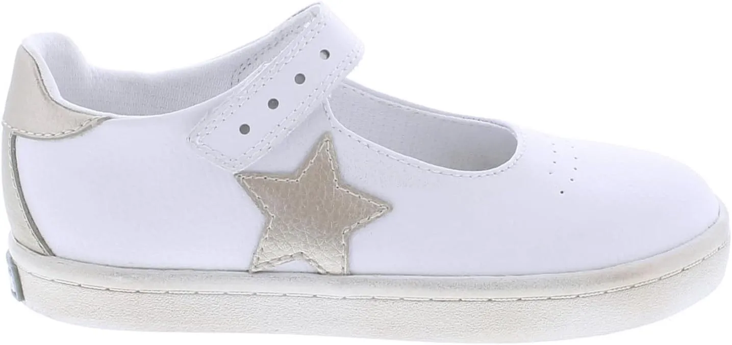 FOOTMATES Girl's Stella-Leather (Infant/Toddler/Little Kid) Sneaker
