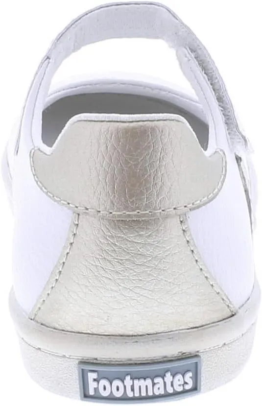 FOOTMATES Girl's Stella-Leather (Infant/Toddler/Little Kid) Sneaker