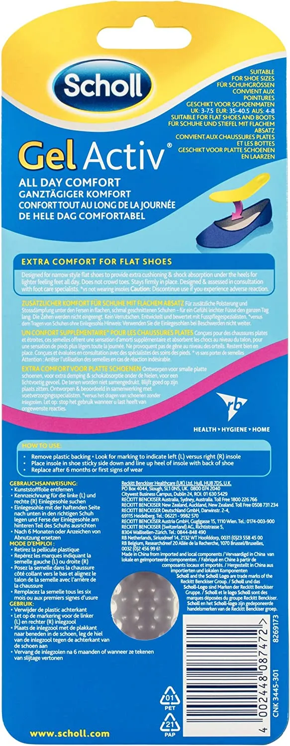GelActiv™ Flat Shoe Insoles