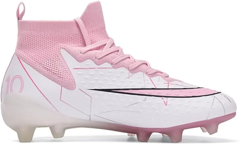 High-Top Soccer Cleats for Mens Womens Football Boots Youth Lightweight Professional Soccer Shoes Firm Ground