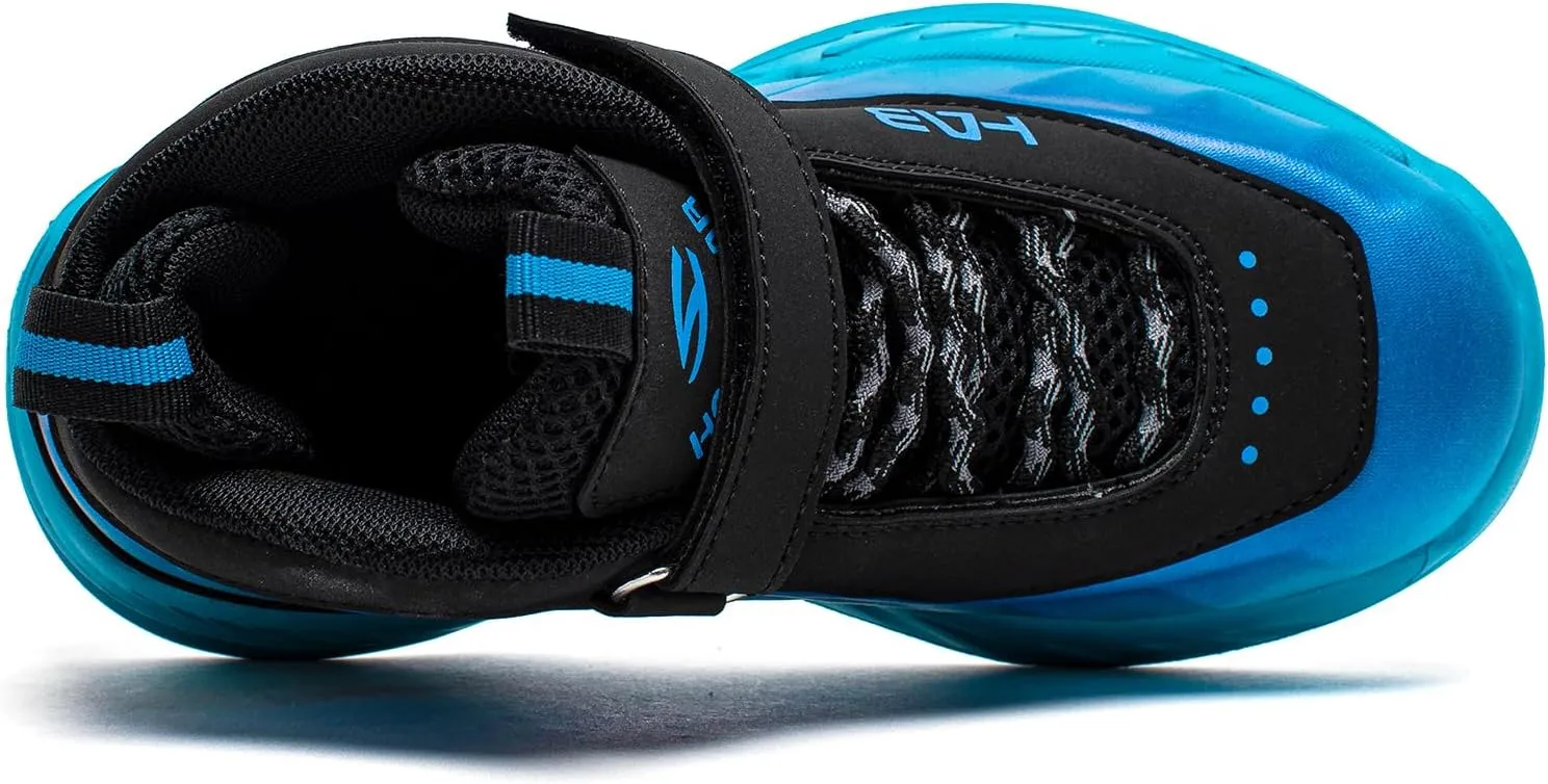 Kids Sneakers Basketball Shoes Breathable Nonslip Sports Tennis Walking Running Shoes for Boys Girls