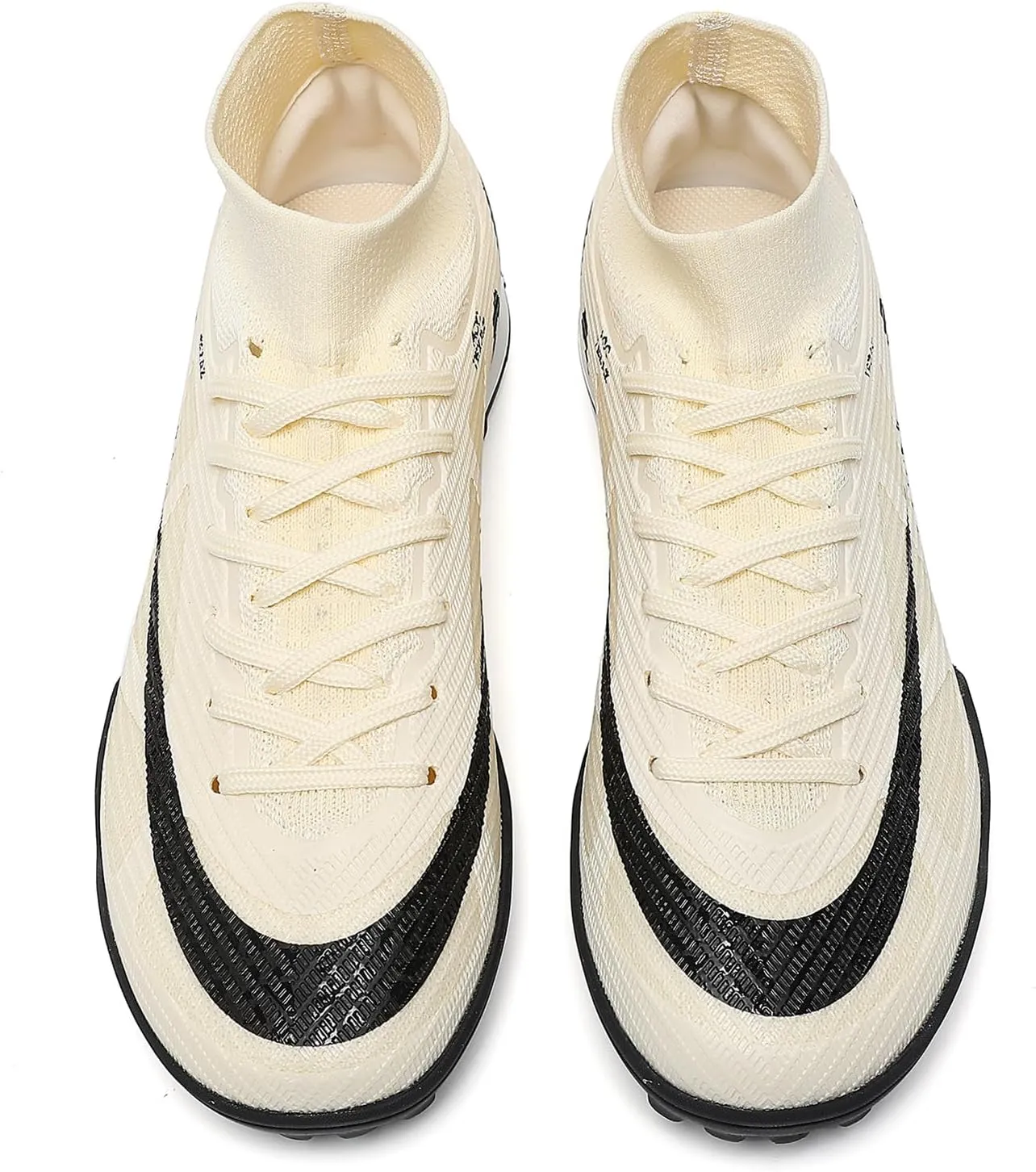 Kids Soccer Shoes Indoor Futsal Turf Big Boys Club TF Cleats Youths High Top Training Football Boots for Games Athletic