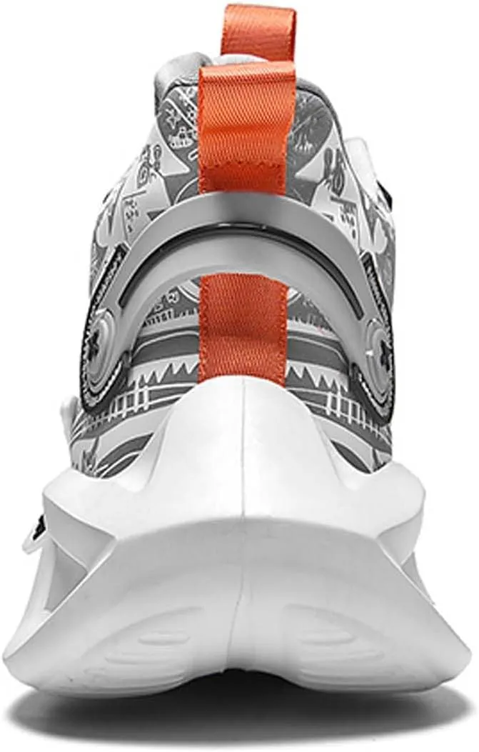 Men's Classic Noctilucent Casual and Fashionable Basketball Shoes Lightweight and Wide Edition Walking Shoes Team Sports Shoes Street Basketball Shoes Jogging Shoes Durable for Hiking Sports Shoes