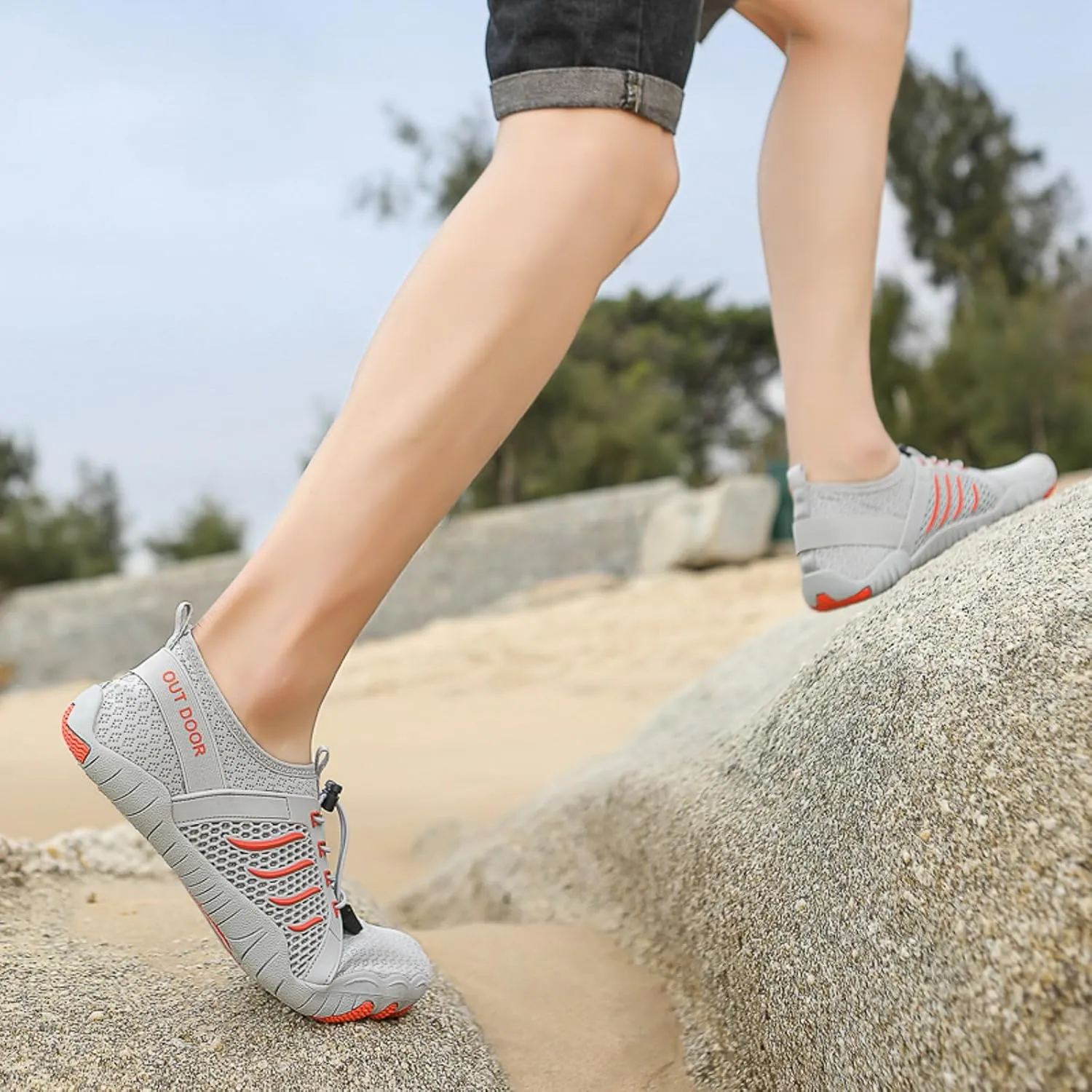 Mens Quick Drying River Tracing Shoes Breathable Beach Sports Shoes for Boating Fishing Diving Travel Wading Shoe