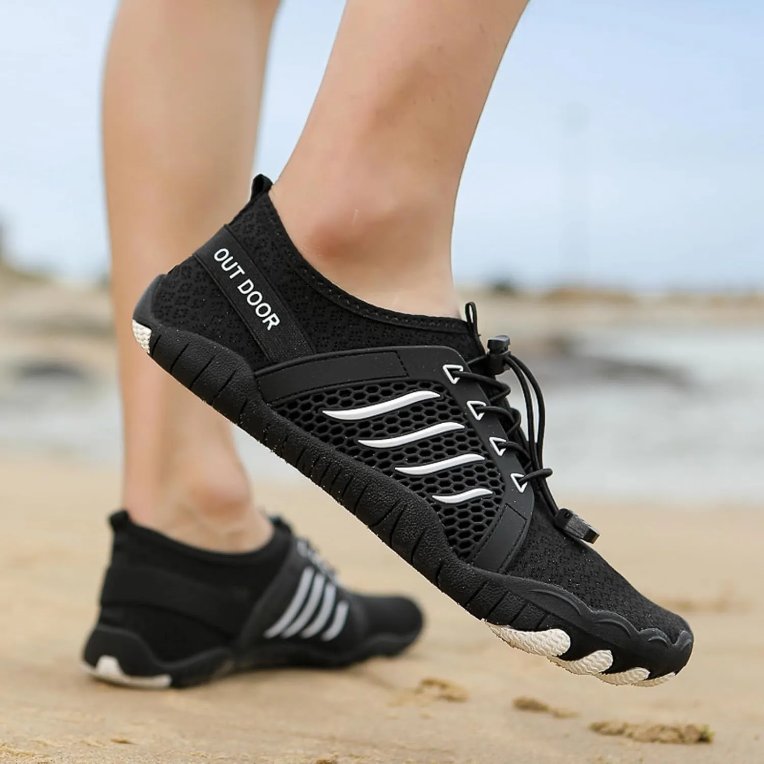 Mens Quick Drying River Tracing Shoes Breathable Beach Sports Shoes for Boating Fishing Diving Travel Wading Shoe