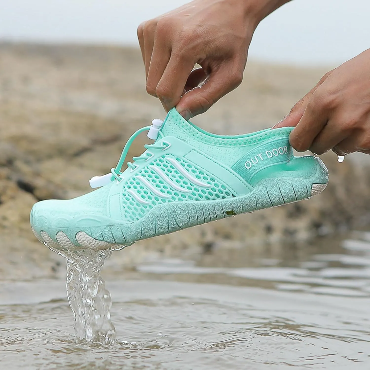 Mens Quick Drying River Tracing Shoes Breathable Beach Sports Shoes for Boating Fishing Diving Travel Wading Shoe
