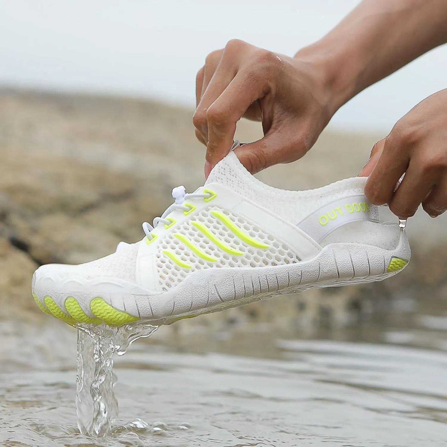Mens Quick Drying River Tracing Shoes Breathable Beach Sports Shoes for Boating Fishing Diving Travel Wading Shoe