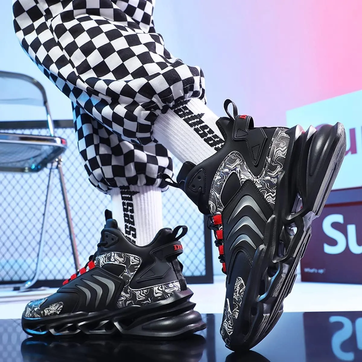 Mens Sneakers Running Shoes for Men Lightweight Athletic Gym Shoes Tennis Walking Casual Shoes