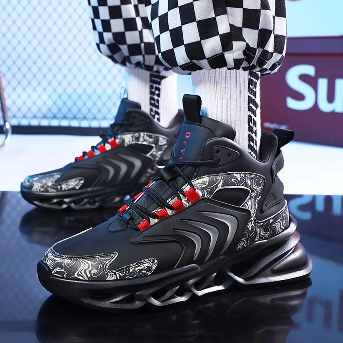 Mens Sneakers Running Shoes for Men Lightweight Athletic Gym Shoes Tennis Walking Casual Shoes