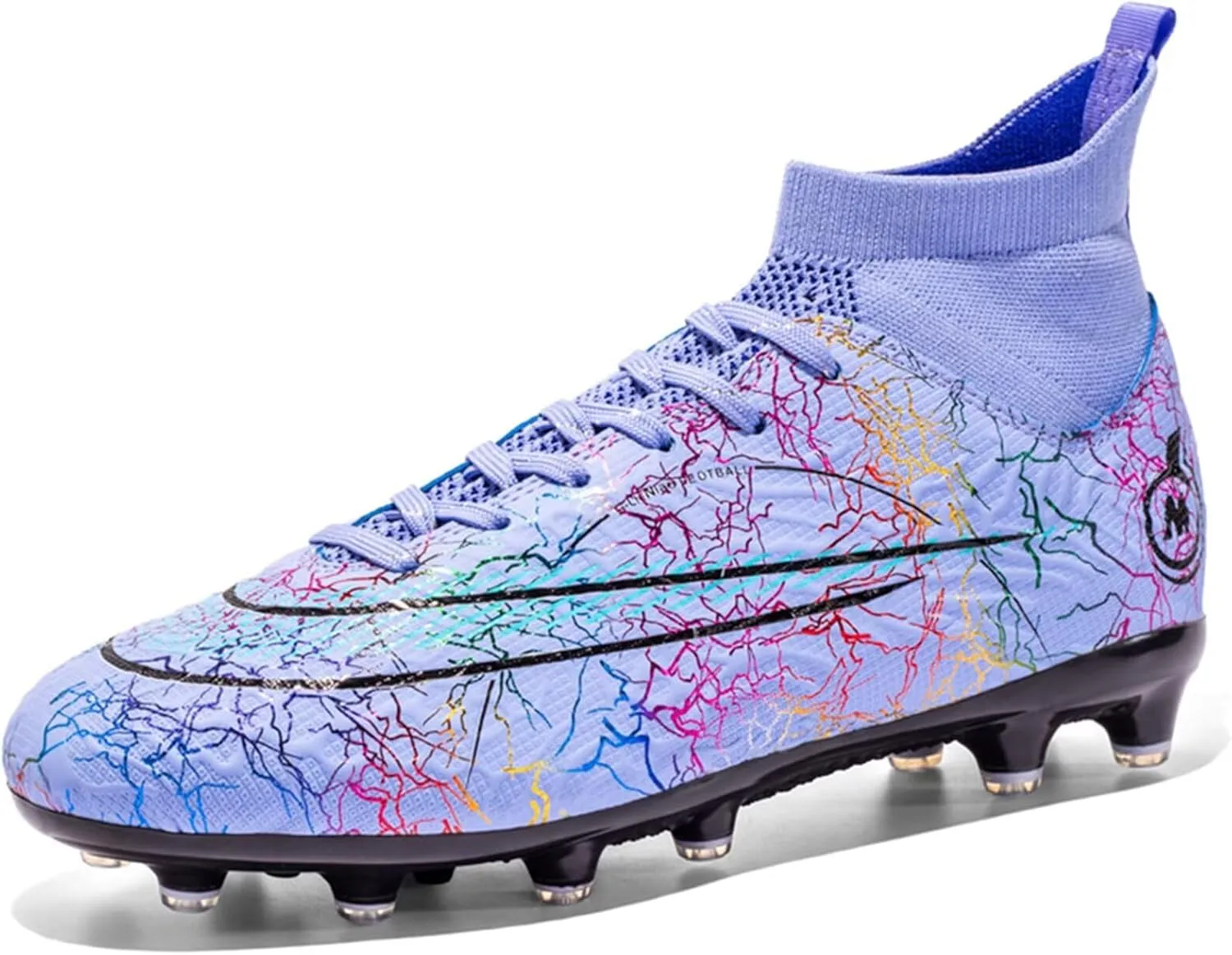 Mens Soccer Cleats Womens Football Boots Youth High-Top Outdoor Indoor Turf Soccer Shoes for Big Boys Girls