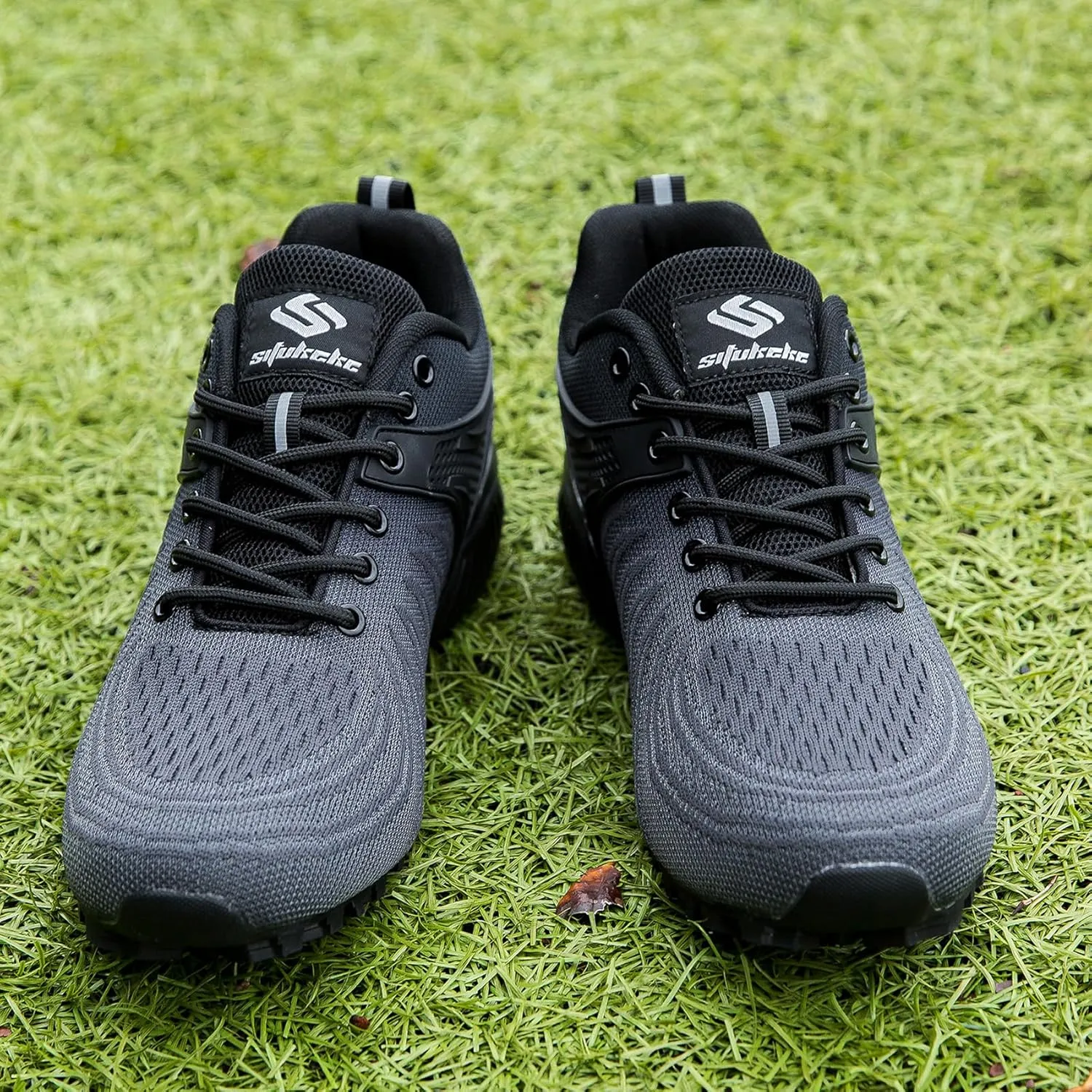 Men's Trail Running Shoes Lightweight Breathable Walking Hiking Sneakers Outdoor Athletic Tennis Cross Training Shoes