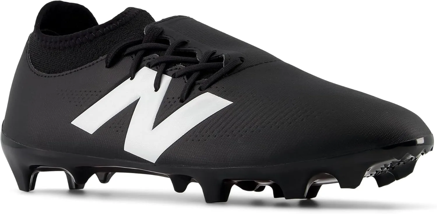 New Balance Unisex Furon Dispatch FG V7  Soccer Shoe, Black/White/True Red, 11.5 US Men