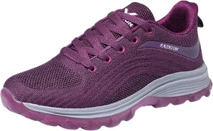 Slip on Walking Shoes Women Memory Foam Non Slip Comfortable Running Shoes Breathable Mesh Sports Workout Tennis Shoes Ladies 2024 Fashion Sneakers