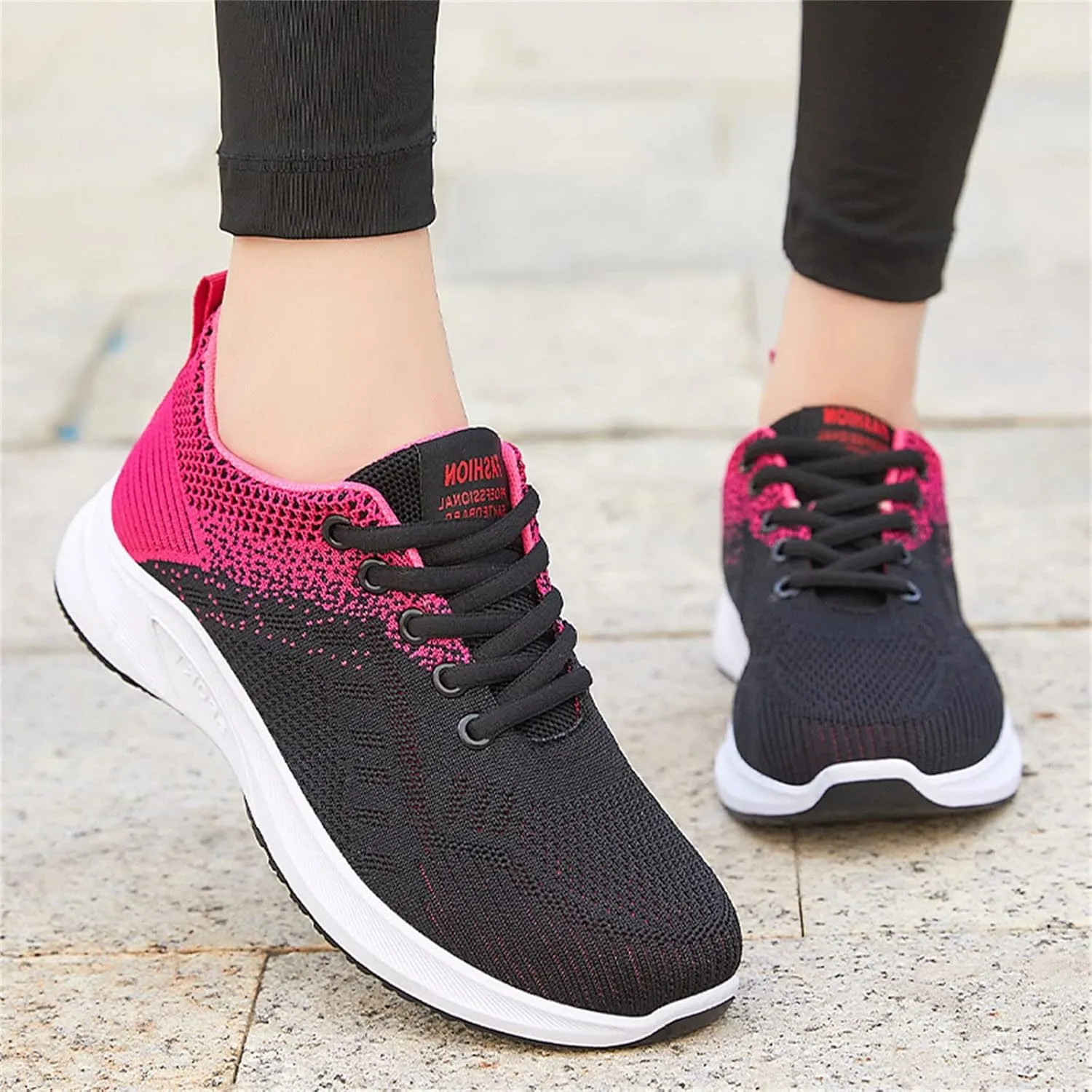 Sneakers for Women Casual Mesh Breathable Lace Up Walking Mens Running Shoes Wide Width Shoes Casual Brown Sneakers White Tennis Shoe Trainers Shoe