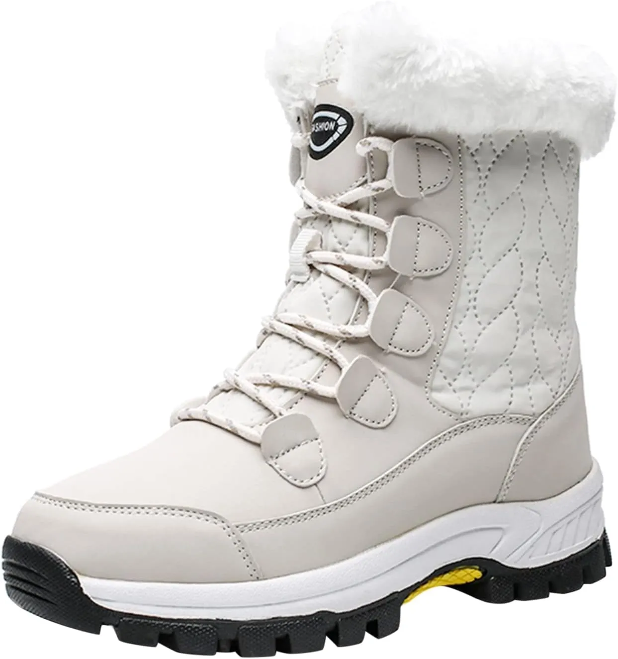 Snow Boots for Women Knee High Non Slip Winter Snow Boots for Women Size 12 Womens Winter Boots Waterproof Slip on Winter Boot Women Tall Winter Boots for Women with Heel