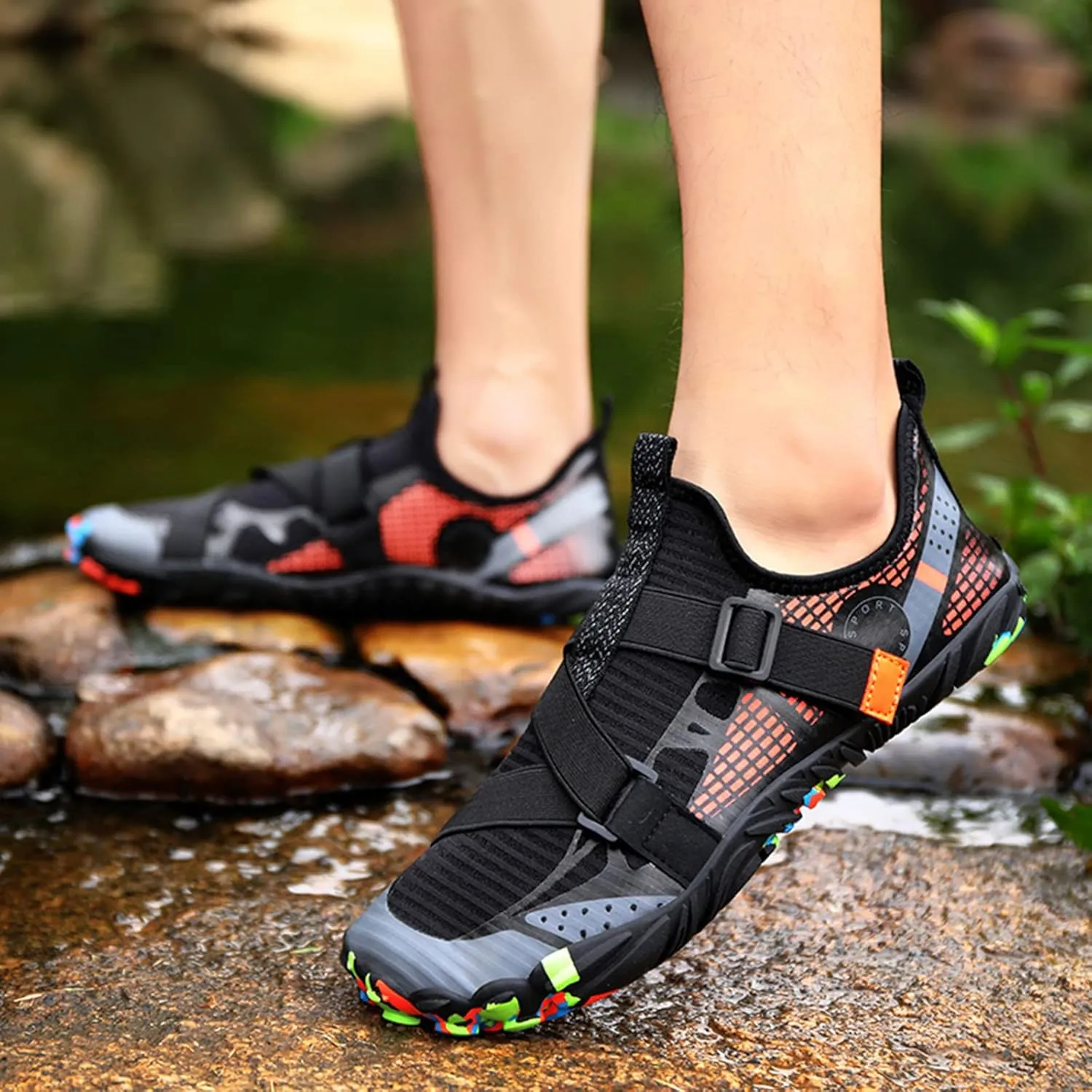 Summer Water Shoes Men Quick Drying Shoes Hiking Swimming River Tracing Shoes Breathable Non Slip Elastic