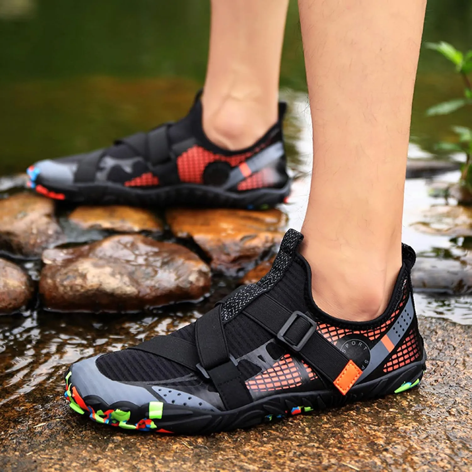 Summer Water Shoes Men Quick Drying Shoes Hiking Swimming River Tracing Shoes Breathable Non Slip Elastic