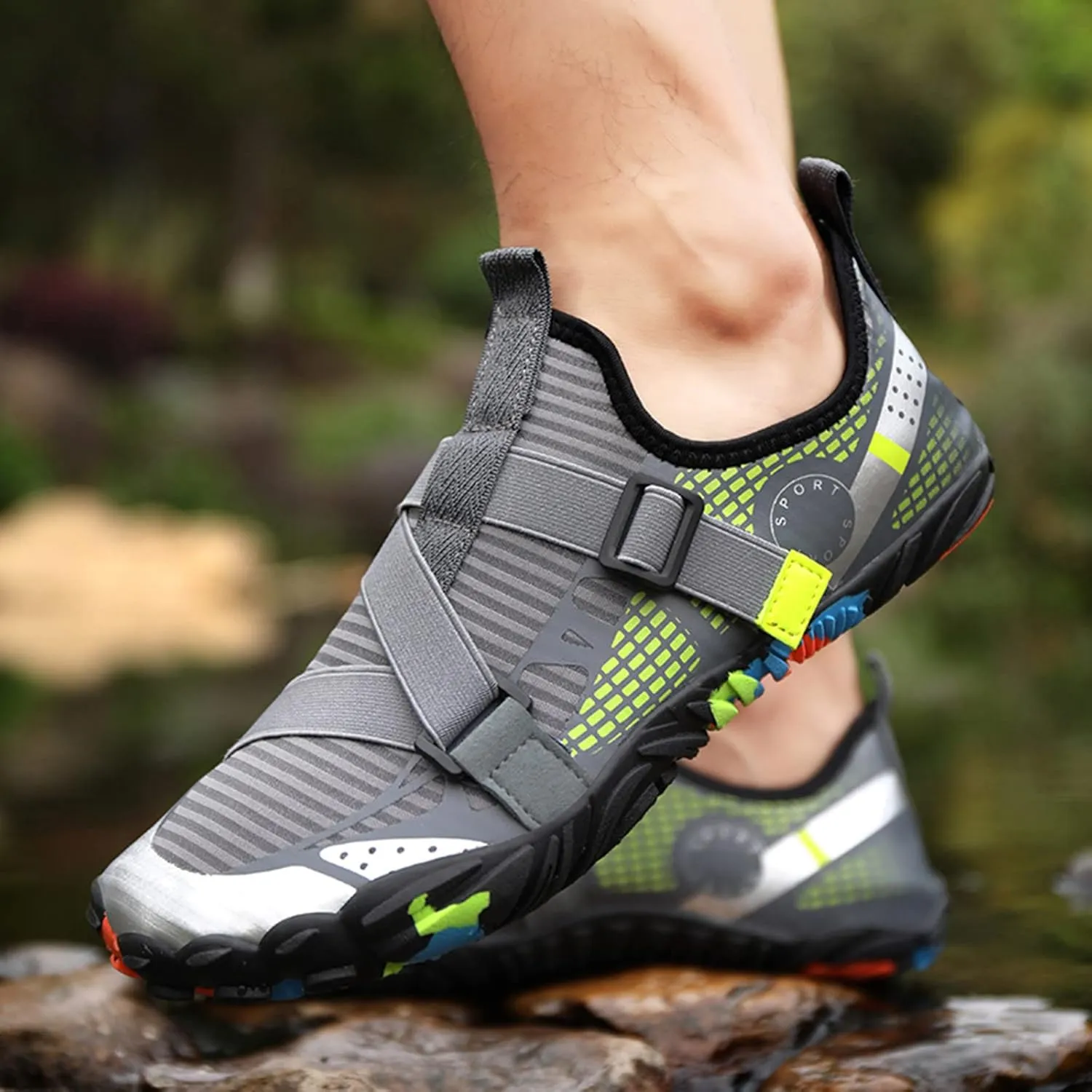 Summer Water Shoes Men Quick Drying Shoes Hiking Swimming River Tracing Shoes Breathable Non Slip Elastic