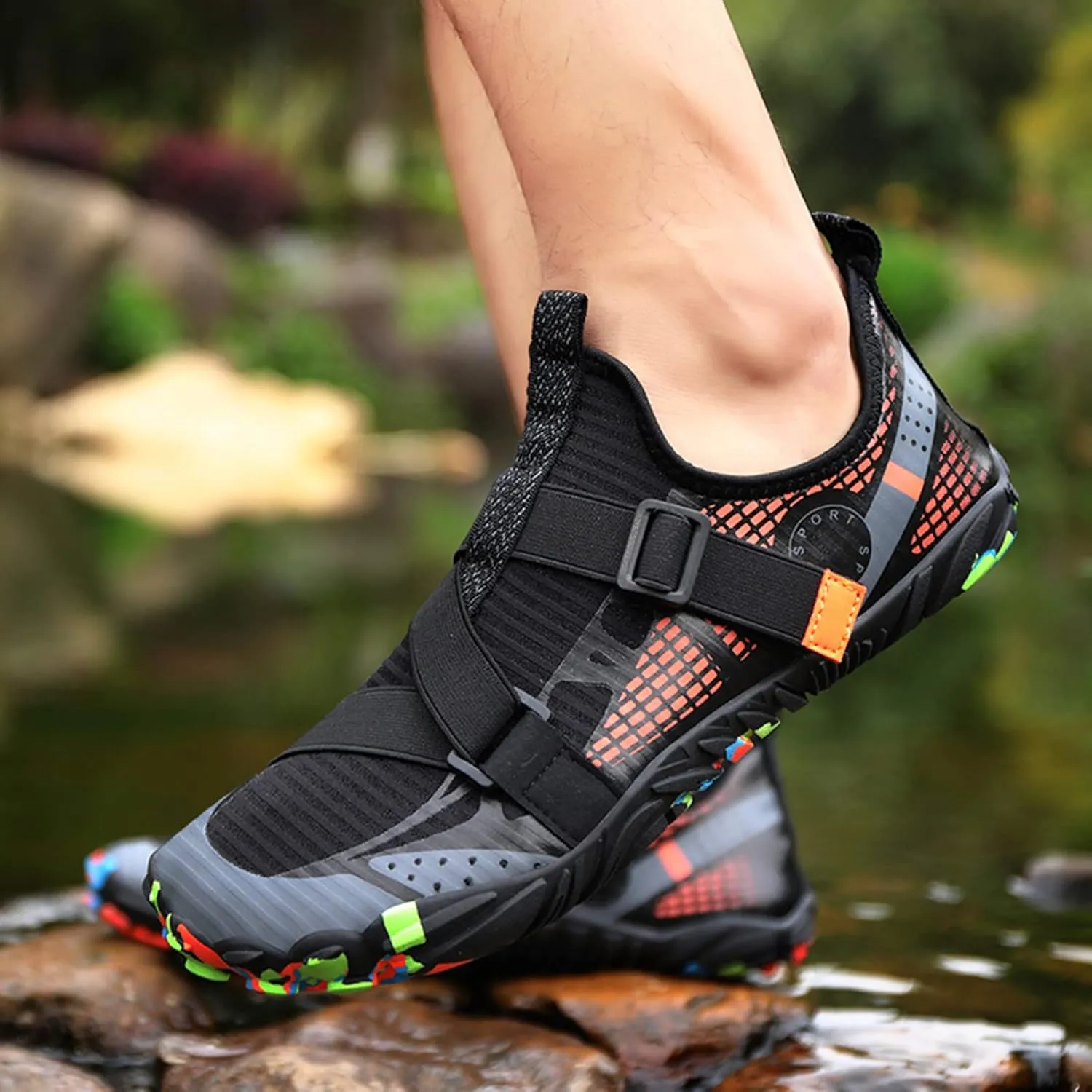 Summer Water Shoes Men Quick Drying Shoes Hiking Swimming River Tracing Shoes Breathable Non Slip Elastic