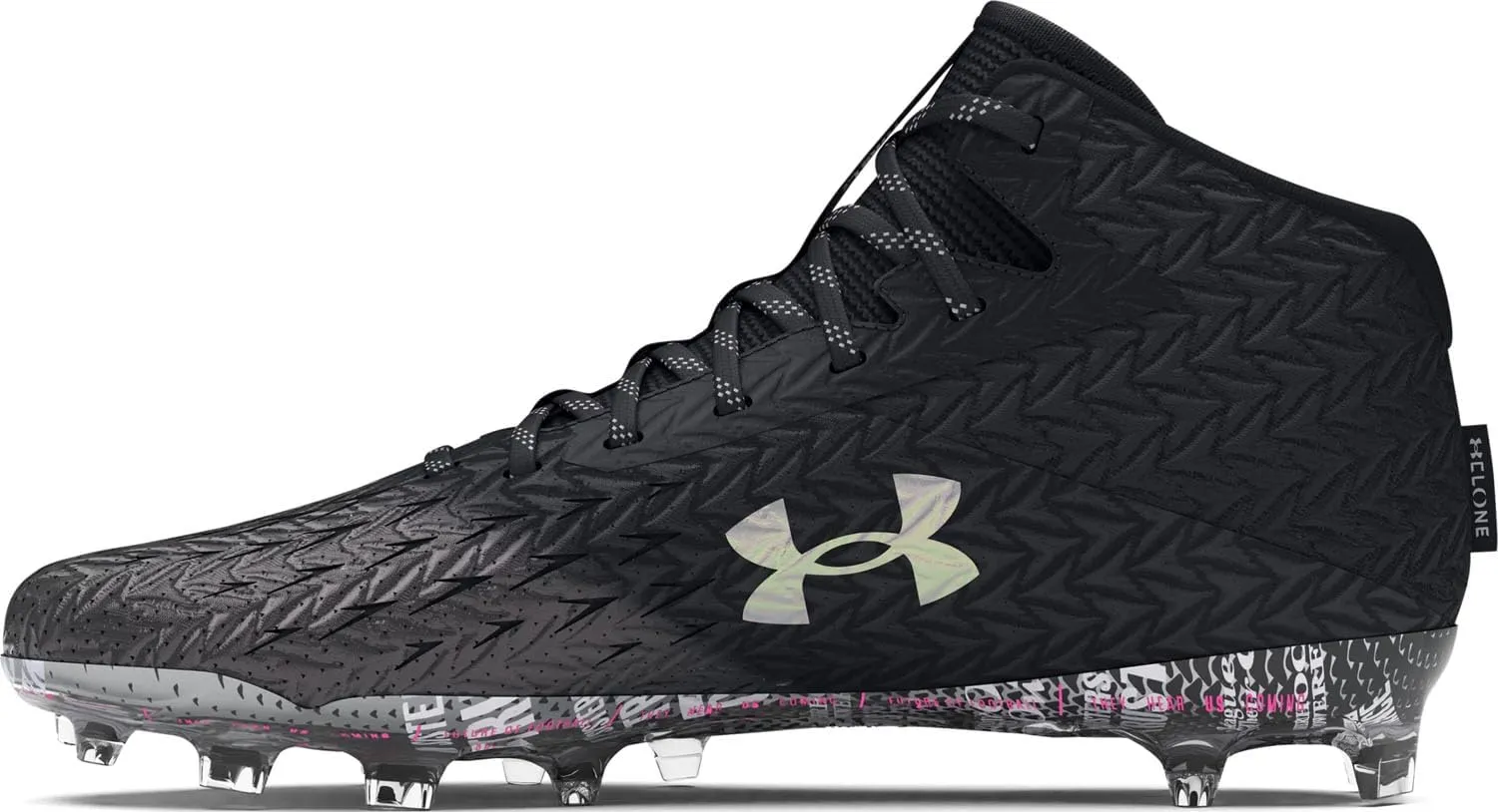 Under Armour - Womens Spotlight 4 Mc Football Cleats Shoes, Color Black (001), Size: 8.5 B(M) US
