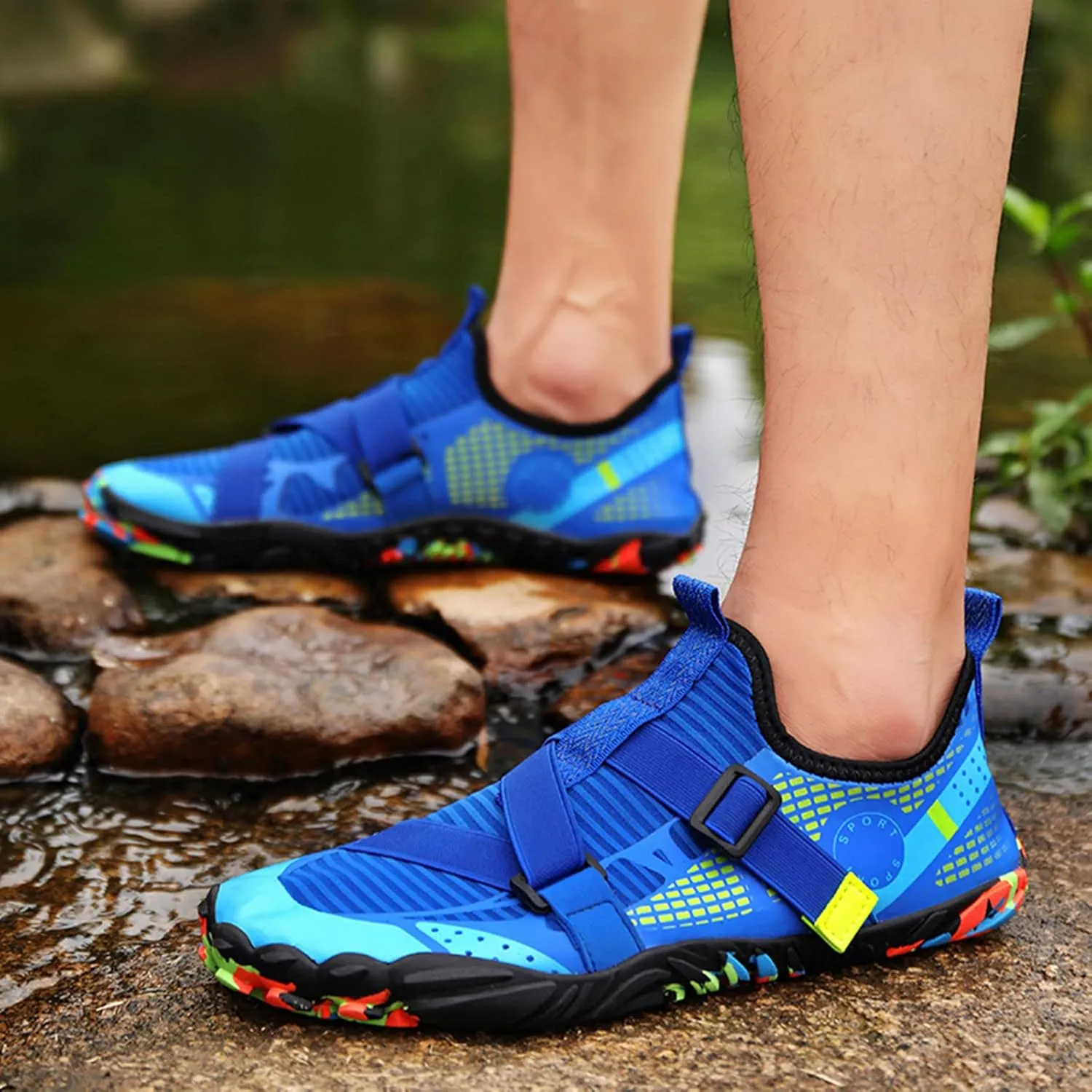Women Men's Water Shoes Quick Drying Sports Aqu Shoes Hiking Swimming River Tracing Shoes Barefoot Sneaker