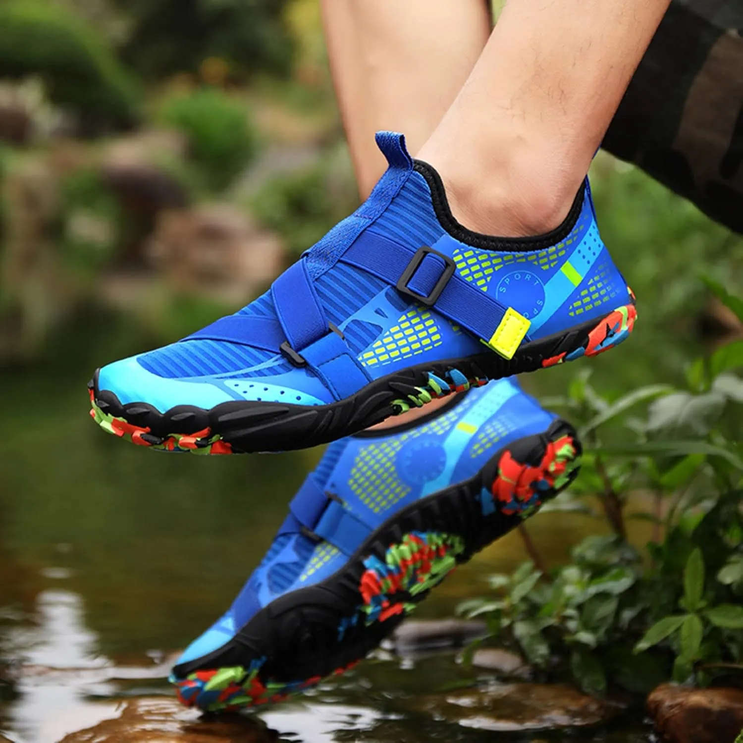Women Men's Water Shoes Quick Drying Sports Aqu Shoes Hiking Swimming River Tracing Shoes Barefoot Sneaker