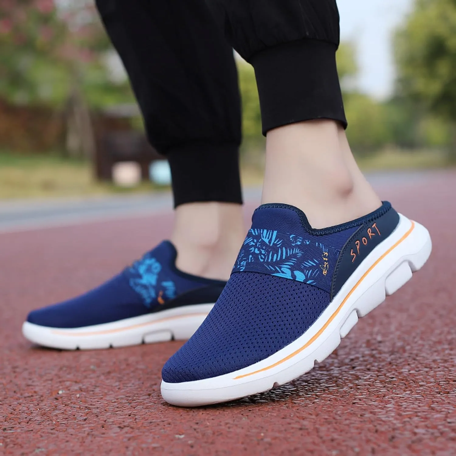 Women's Slip on Walking Shoes Non Slip Memory Foam Arch Support Running Shoes Breathable Mesh Sports Workout Tennis Shoes Lightweight Sneakers Indoor Outdoor